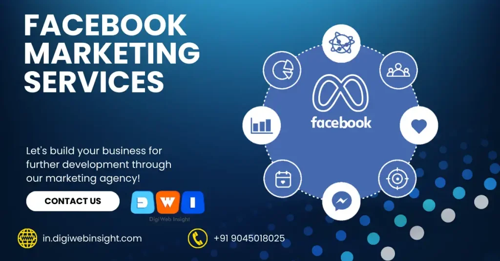 Facebook Marketing Services Dehradun India 1 Illustrated Facebook interface with notification icons and overlay text Facebook Marketing Services Dehradun India