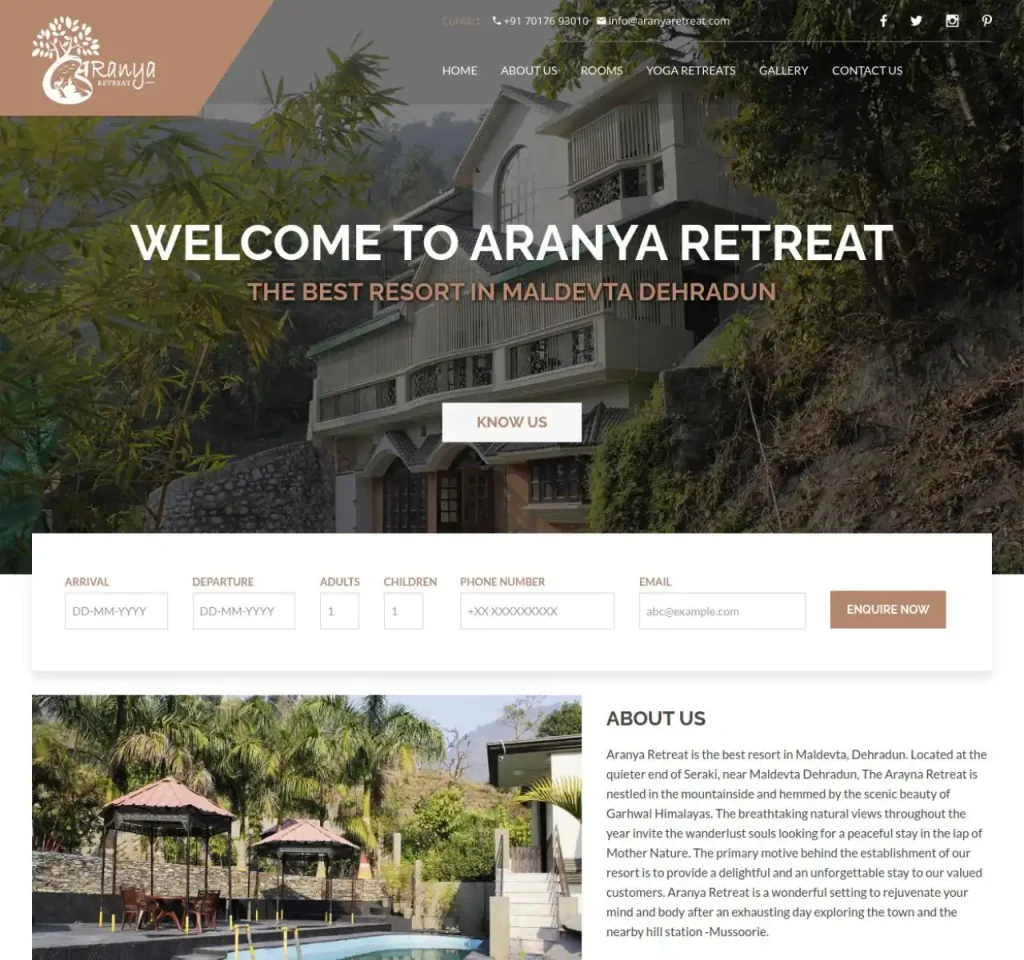 aranya retreat