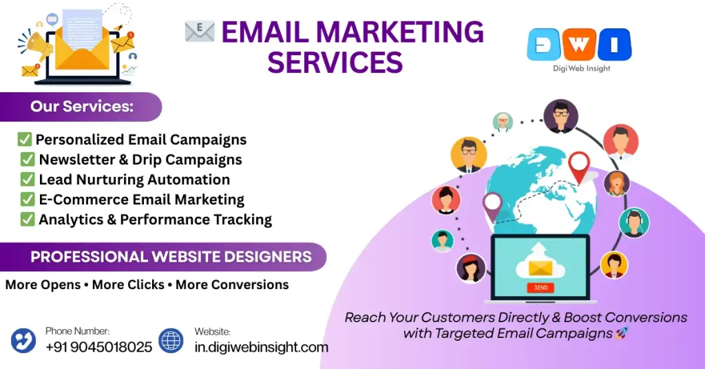 Email Marketing Services Dehradun India 1 Email Marketing Services Dehradun India – professional email campaigns and customer engagement by DigiWeb Insight.